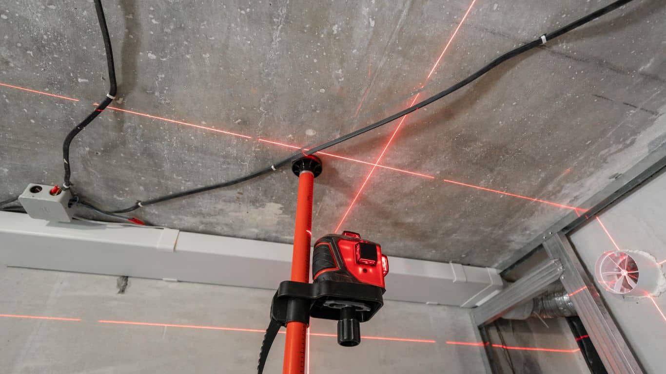 Laser måler måler tak